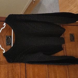 Black knit sweater